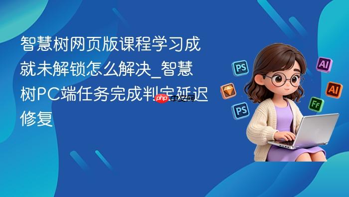 智慧树网页版课程学习成就未解锁怎么解决_智慧树pc端任务完成判定延迟修复