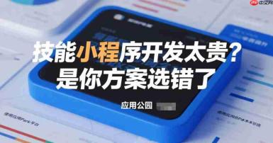 技能小程序开发太贵?是你方案选错了!