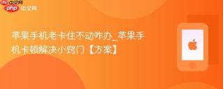 苹果手机老卡住不动咋办_苹果手机卡顿解决小窍门【方案】