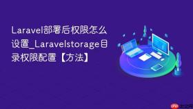 Laravel部署后权限怎么设置_Laravelstorage目录权限配置【方法】