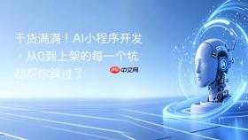 干货满满！ai小程序开发，从0到上架的每一个坑都帮你踩过了
