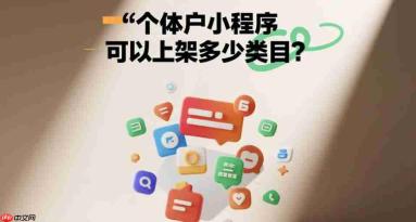 个体户小程序可以上架多少类目?