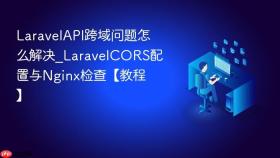 LaravelAPI跨域问题怎么解决_LaravelCORS配置与Nginx检查【教程】