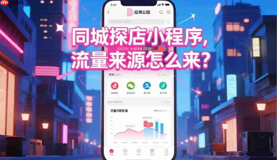 同城探店小程序,流量来源怎么来?