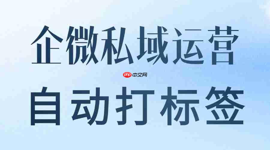 2025 企微 SCRM 年度测评榜:微伴自动打标签实测,让精准运营不再靠