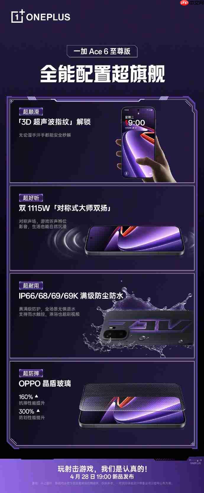 超越旗舰体验!一加 Ace 6 至尊版无短板外围配置