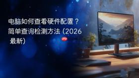 电脑如何查看硬件配置?简单查询检测方法 (2026 最新)