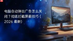 电脑自动弹出广告怎么关闭？彻底拦截屏蔽技巧 (2026 最新)