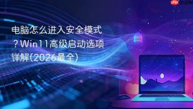 电脑怎么进入安全模式?win11高级启动选项详解(2026最全)