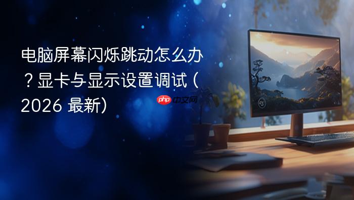 电脑屏幕闪烁跳动怎么办?显卡与显示设置调试 (2026 最新)