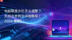 电脑硬盘分区怎么调整？无损合并拆分详细教程 (2026 最新)