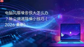 电脑风扇噪音很大怎么办？除尘调速降噪小技巧 (2026 最新)