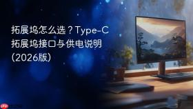 拓展坞怎么选？type-c拓展坞接口与供电说明(2026版)