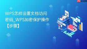 wps怎样设置文档访问密码_wps加密保护操作【步骤】