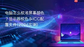 电脑怎么校准屏幕颜色？显示器校色与ICC配置文件(2026实测)