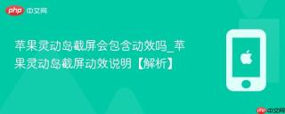 苹果灵动岛截屏会包含动效吗_苹果灵动岛截屏动效说明【解析】
