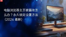 电脑浏览器主页被篡改怎么办?永久锁定设置方法 (2026 最新)