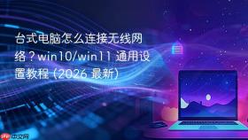 台式电脑怎么连接无线网络？win10/win11 通用设置教程 (2026 最新)