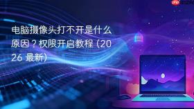 电脑摄像头打不开是什么原因?权限开启教程 (2026 最新)