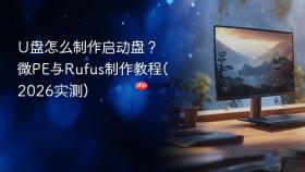 u盘怎么制作启动盘？微pe与rufus制作教程(2026实测)