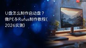 U盘怎么制作启动盘？微PE与Rufus制作教程(2026实测)