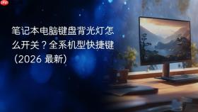 笔记本电脑键盘背光灯怎么开关？全系机型快捷键 (2026 最新)