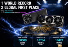 首破5万分!ROG夜神5090超频三破3DMark世界纪录