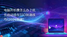 电脑开机慢怎么办?优化启动项与ssd加速技巧(2026实测)