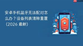 安卓手机蓝牙无法配对怎么办？设备列表清除重置 (2026 最新)