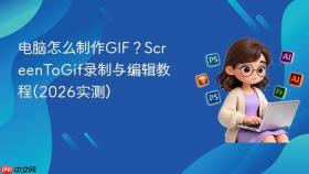 电脑怎么制作gif？screentogif录制与编辑教程(2026实测)