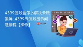 4399游戏盒怎么解决云玩黑屏_4399云游戏显示问题修复【操作】