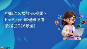 电脑怎么播放4K视频？PotPlayer解码器设置教程(2026最全)