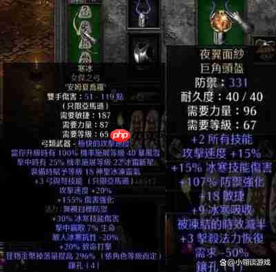 暗黑2重制版纯冰弓马亚马逊怎么加点-暗黑2重制版纯冰弓马亚马逊BD加点方法