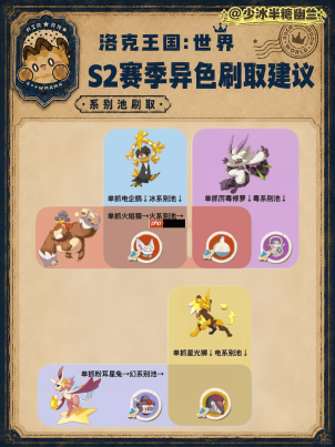 洛克王国世界S2异色怎么刷-洛克王国世界S2赛季异色刷取推荐