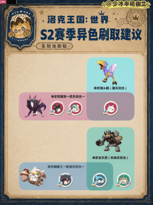 洛克王国世界S2异色怎么刷-洛克王国世界S2赛季异色刷取推荐