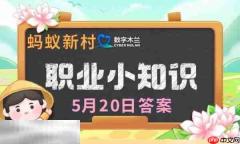 蚂蚁新村今日答案最新5.20 蚂蚁新村5月20日答题正确答案