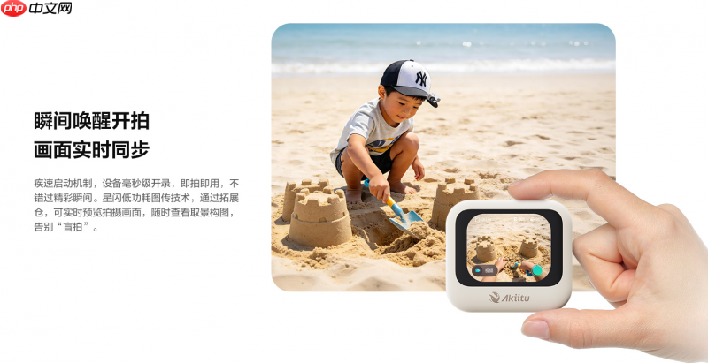 爱可途AI穿戴Vlog相机AkiituPin:AI云剪辑,懂你所拍,拍完即得