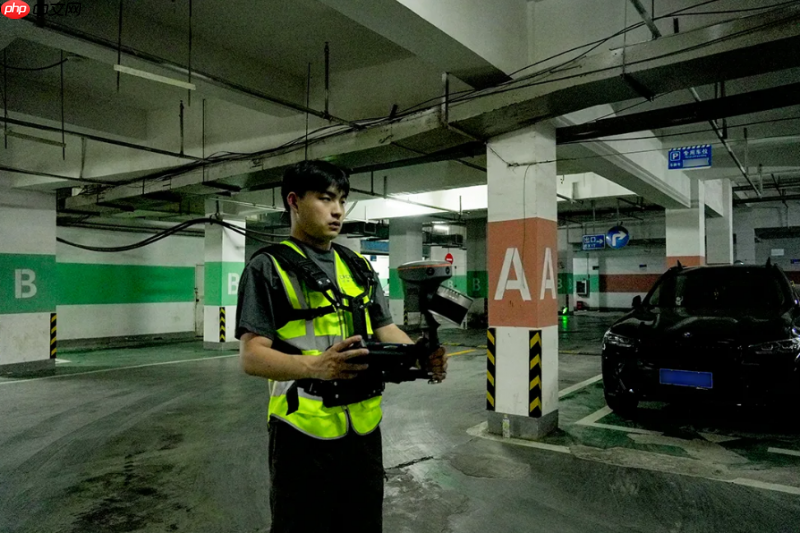 老旧小区停车改造提速:RS10让地下停车场测绘实现当天交付