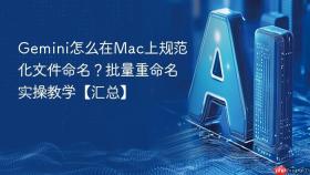 gemini怎么在mac上规范化文件命名？批量重命名实操教学【汇总】