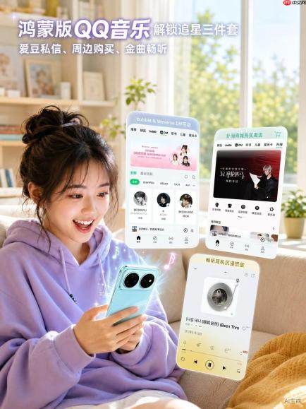 爱豆私信、周边购买、金曲畅听…鸿蒙版QQ音乐一键解锁追星三件套