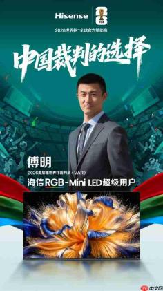 世界杯裁判认可中国显示技术：马宁、傅明成为海信RGB-MiniLED电视超级用户