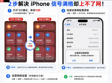 iPhone信号满格却上不了网?两步解决“假信号”问题