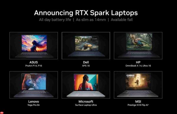 黄仁勋:RTX Spark处理器能运行所有Windows应用/游戏