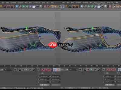 C4D如何用布料曲面给样条加厚度