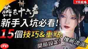 燕云十六声新手怎么玩