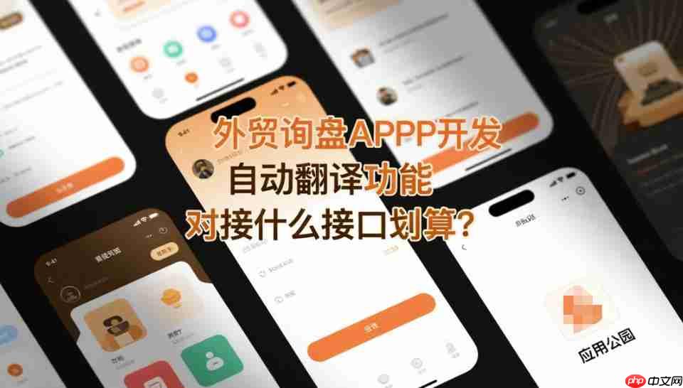 外贸询盘APP开发,自动翻译功能对接什么接口划算?