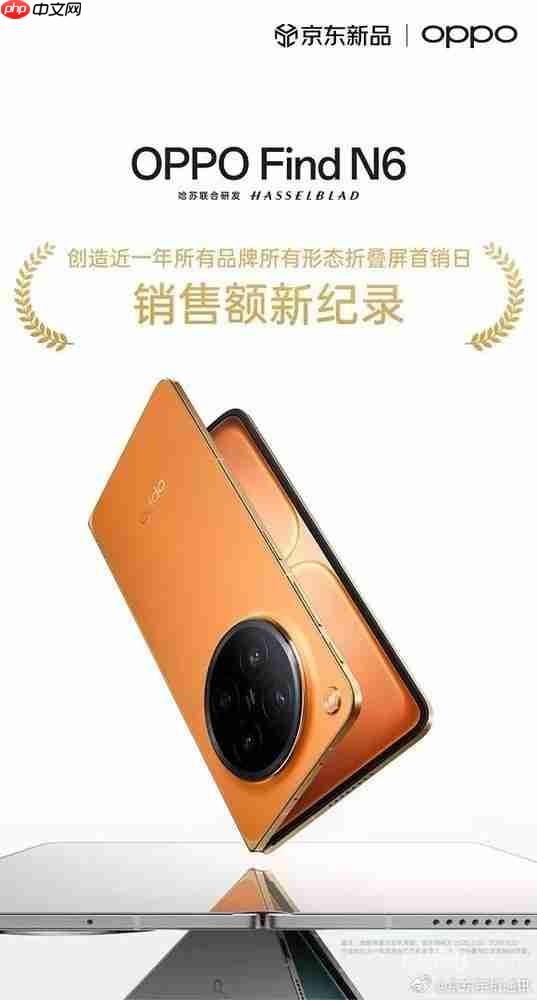 曝OPPO Find N6销量突破12万部 搭载第五代骁龙8至尊版
