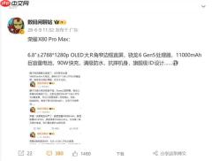 又创新纪录!荣耀X80 Pro Max手机首发11000mAh大电池