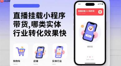 直播挂载小程序带货,哪类实体行业转化效果快?