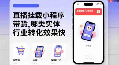 直播挂载小程序带货,哪类实体行业转化效果快?
